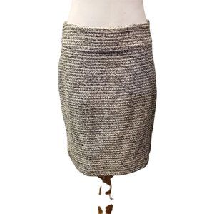 Banana Republic striped tweed min pencil skirt size 6 petite  (194)